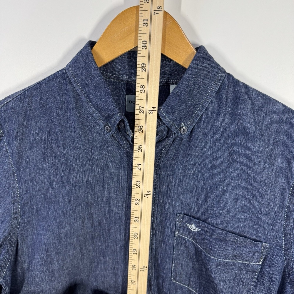 Dockers Men's Dress Shirt Small Blue Long Sleeve Button Down - Picture 7 of 10